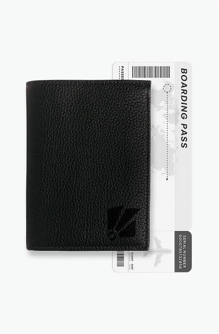 BeauTech passport cover with boarding pass
